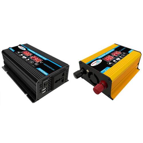 Digital LED Car Power Inverter Converter Charger Adapter 12V