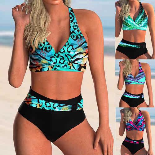 2021 New Sexy Bikini High Waist Women Swimsuit Push Up Femal