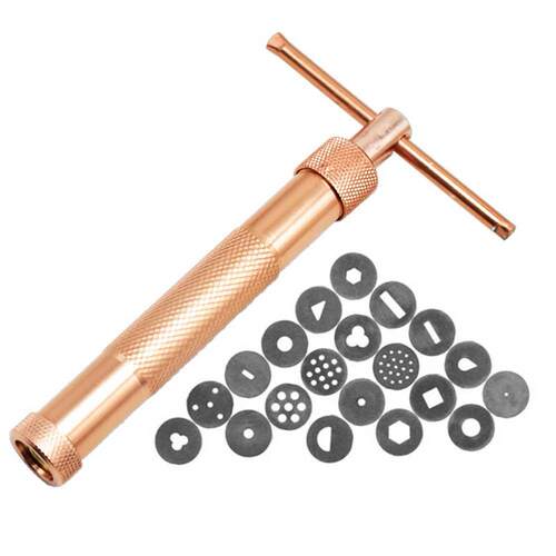 Metal Home DIY Craft Pottery Clay Extruder Hand Sug Fondan