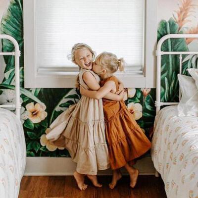 Baby Girl Clothes Summer 2022 Solid Girls Dress Toddler Kids