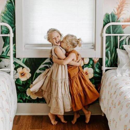Baby Girl Clothes Summer 2022 Solid Girls Dress Toddler Kids