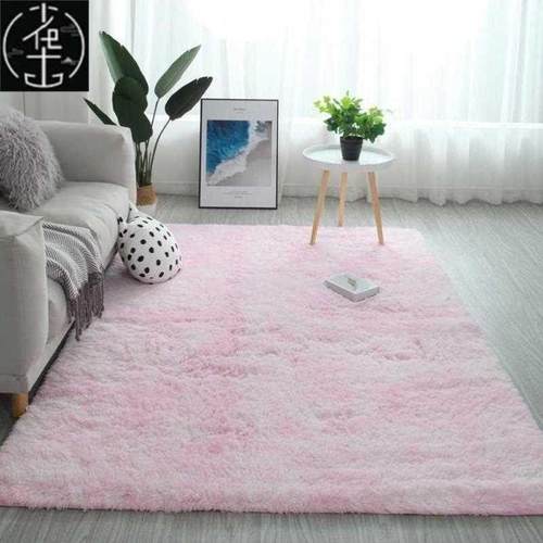 Gradient Solid Carpet Thick Rugs Non-slip Mat Bathroom Area