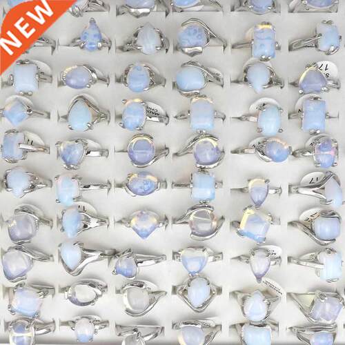 Natural Opal Stone Rngs Fashon Jewelry Women's Rng Bague