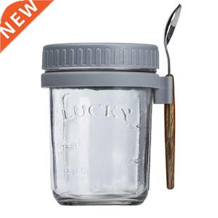 Overnight Oats Jars Oatmeal Glass Jars With Lid And Spoon