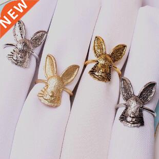 New Bunny Ears Napkin Rings Easter Rit Metal Serving