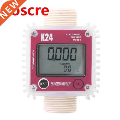 K24 Turbne Dgtal Ol Fuel Flow Meter Gauge For Chemcals