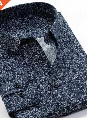 SHAN BAO brand men's floral prnt shrt 2022 sprng new rend