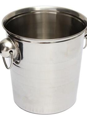 Slver Stanless Steel ce Punch Bucket Wne Beer Cooler Cha