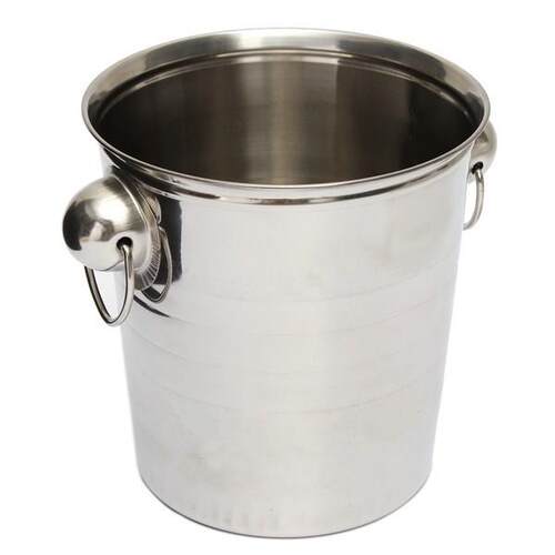 Slver Stanless Steel ce Punch Bucket Wne Beer Cooler Cha