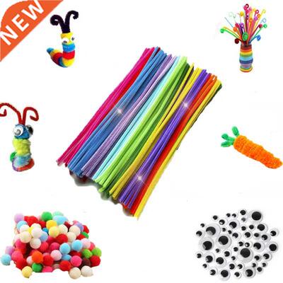 30/50/100pcs Multicolour Chenille Stems Pipe Cleaners Handma