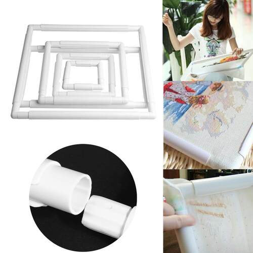 Plastic Embroidery Frame Hoop Square Shape  Cross Stitch