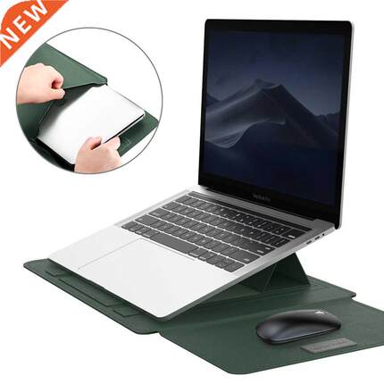 Laptop Sleeve Bag Case Stand with Cable Strap Mouse Notebook