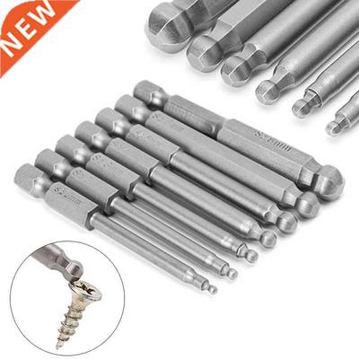 7 Pcs 2.5'' Screwdriver Bits Set Ball End Hexagon Head Hex S