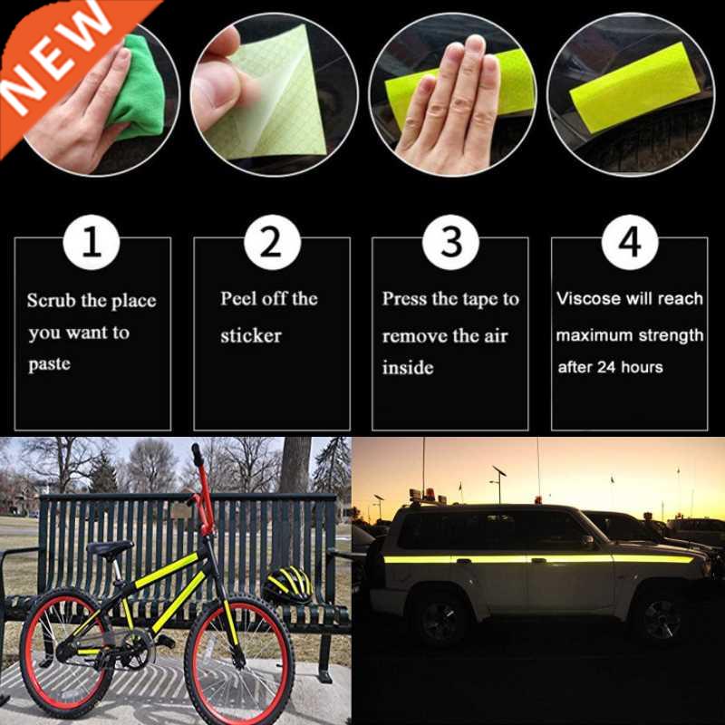 Bike Body Reflective Safety Stickers Reflective Safety Warni