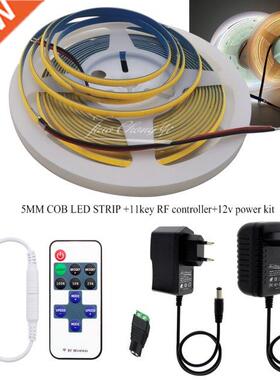 DC12V 5mm Super Thin COB Strip 384LEDs/m Soft Flexible LED L