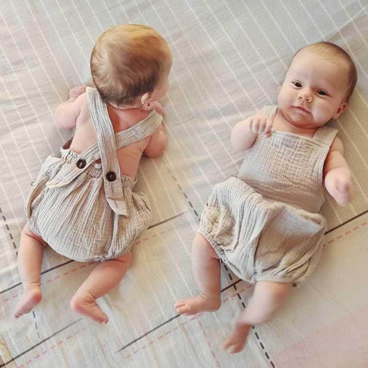 Newborn Infant Baby Boy Girls Rompers Organic Cotton Playsui