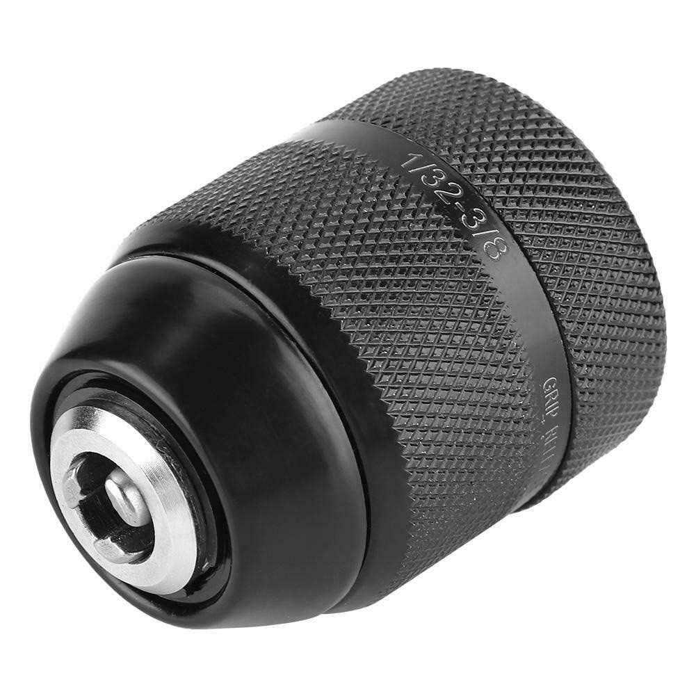 0.8mm-10mm Keyless Drill Chuck 3/8-24UNF Mount Self-tighten