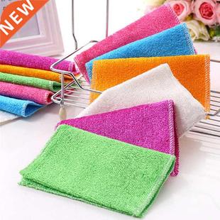 grease Anti Dishcloth Wiping Kitchen Fiber Bamboo Rag Towel