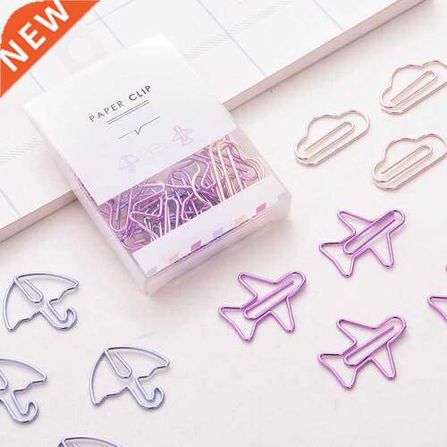 12pcs/lot Cartoon Shape Mini Paper Clips Kawaii Stationery C
