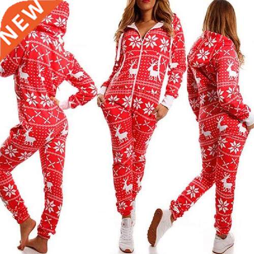 2022 One Piece Christmas Pajamas Fashionable Casual Loose
