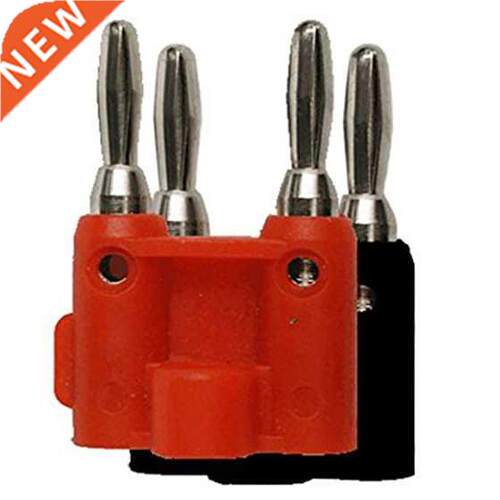 10pack Banana Plug Speaker Connectors Screw Type Black+Red