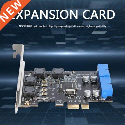 Front PC-E to 19/20 Pn Header Adapter for Desktop PC USB 3