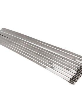 100pcs Locking Cable Zip Ties Silver (4.6x300mm)