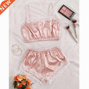 New Ladies Pajamas Fashion Shorts Lace Sexy Homewear