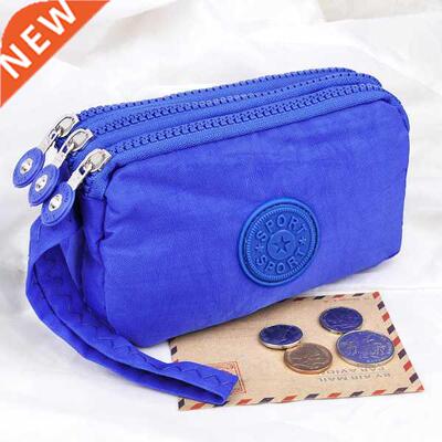 3 Zippers Lady Purses Women Wallets Brand Clutch Coin Purse