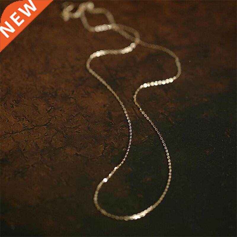 goldtutu genuine 14k solid gold necklace korea minimal simpl