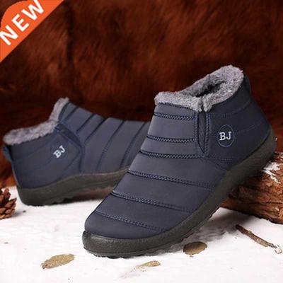 Winter Shoes For Men Boots Slip On Warm Fur Winter Sneakers