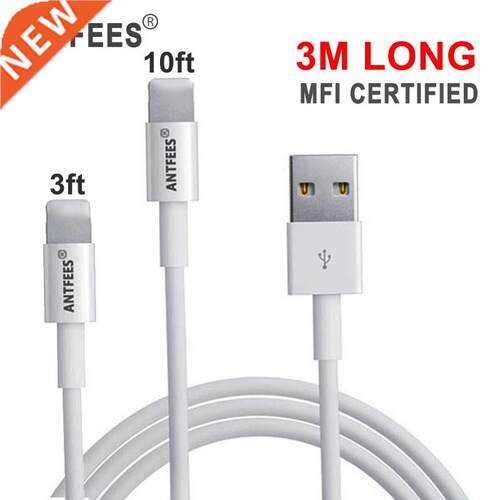 10ft 3M Long Charger Cable for Phone 8 Plus 7 6s 5s SE X 3