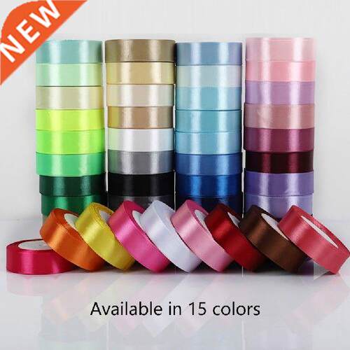 Packaging Ribbon Solid Color Silk Satin Ribbons Gift