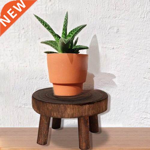 Garden Flower Pot Stand Wooden Plant Stand Flower Pot Base