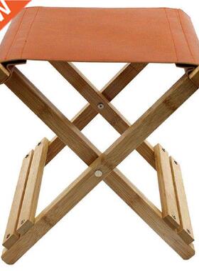 Wooden Leather Folding Chairs Outdoor Folding Portable