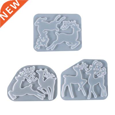 Chrstmas Rendeer Molds Handmade Resn Ornament Molds wth
