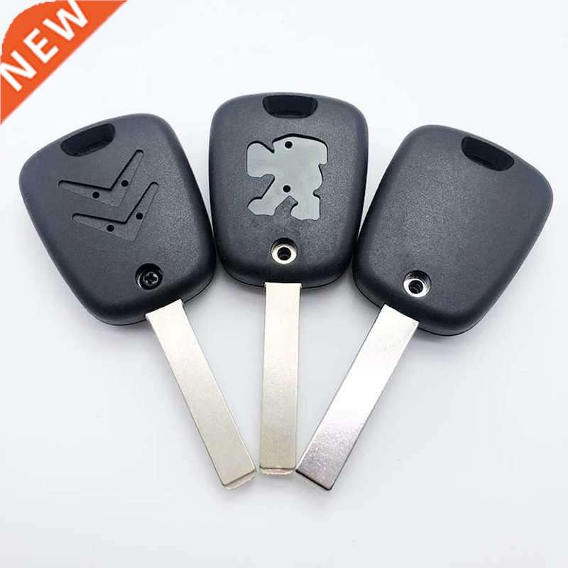 2 Buttons Uncut Insert Key Fob Case Remote Control Shell Rep