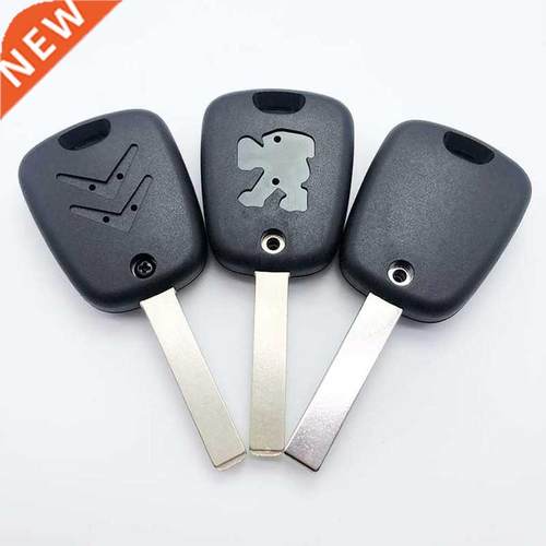 2 Buttons Uncut Insert Key Fob Case Remote Control Shell Rep