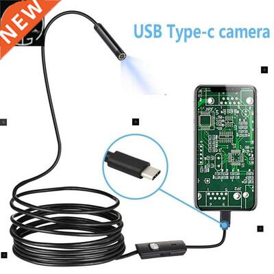 USB Snake Inspection Camera HD Type C Cameras Flexible Cable