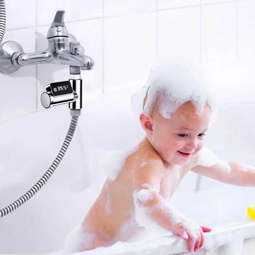RecabLeght LED Display Shower Head Temperature Gauge Bath