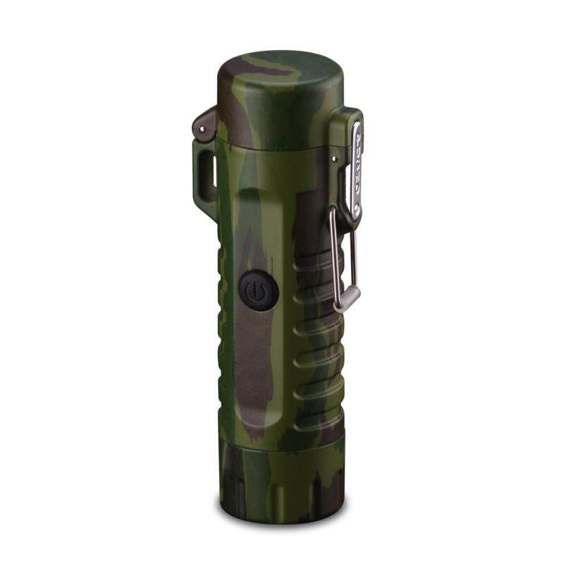 2 IN 1 Waterproof USB Lighter Rechargeable Flameless Lighter