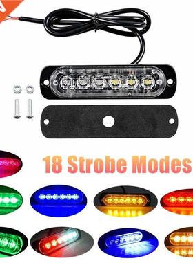 6 LED 12-24V LED Strobe Light Warning light Car Grille Flash