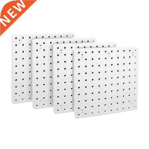4PCS Wall Hanging Pegboard Wall Organizer White Pegboard