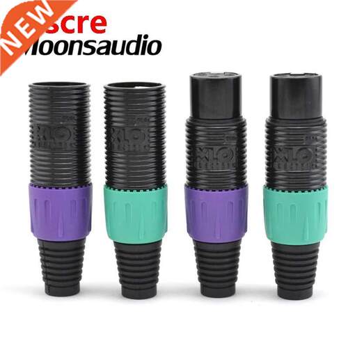 4pcs XLO Reference 24K gold plted XLR plug Blnce jck for