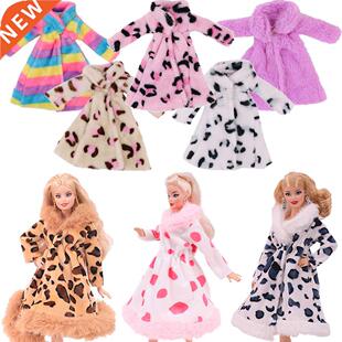 Barbies Dress 2 Pcs/Set (Free Shipping)=1 Plush Coat + 1 Hig