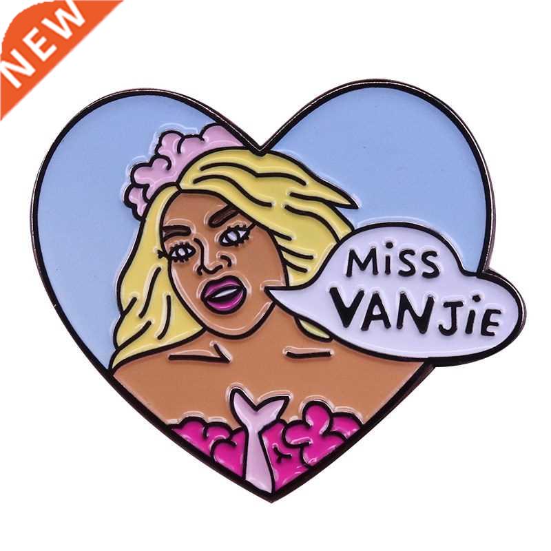 Miss Vanjie pin RuPaul's Drag Race brooch drag queen badge