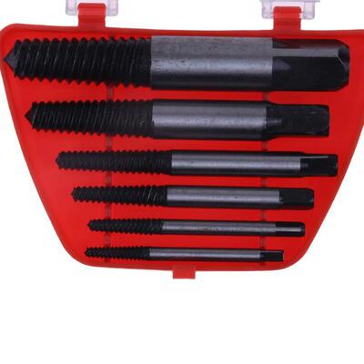 6pcs Screw Extractors Damaged Broken Screws Removal Tool Use