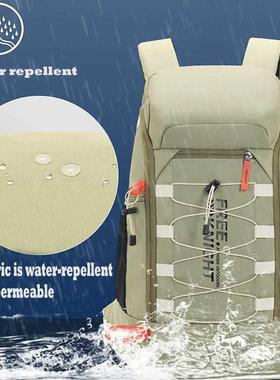 40L Outdoor Hiking Bapa With Rain Cover,Multi-poet Wat