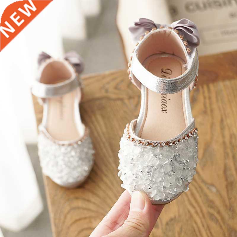 New Kids Leather Shoes Girls Wedding Shoes Children Princess
