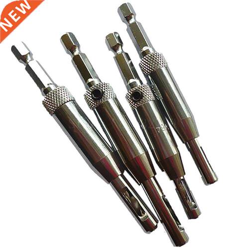 4pcs Door Lock Self Centering Hinge Drill Bit Set Hss Drill